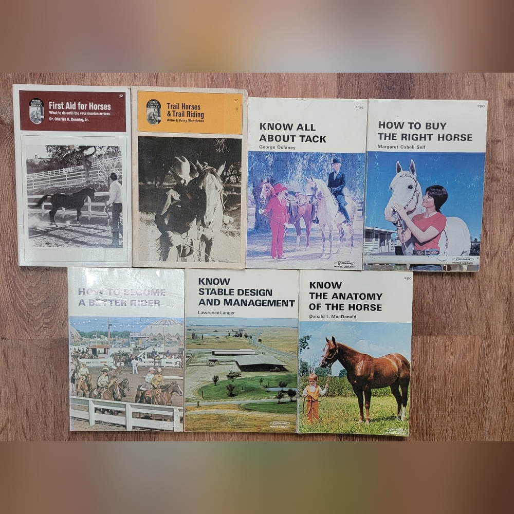 Lot of 70s Horse Books